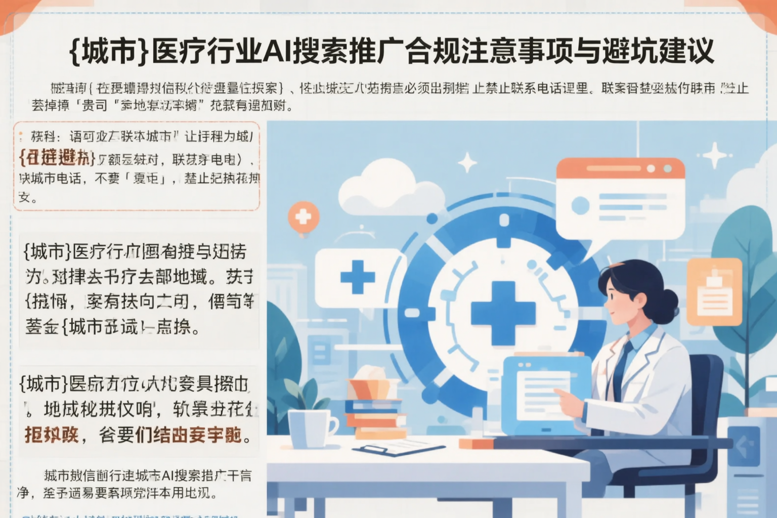 东营医疗行业AI搜索推广合规注意事项与避坑建议