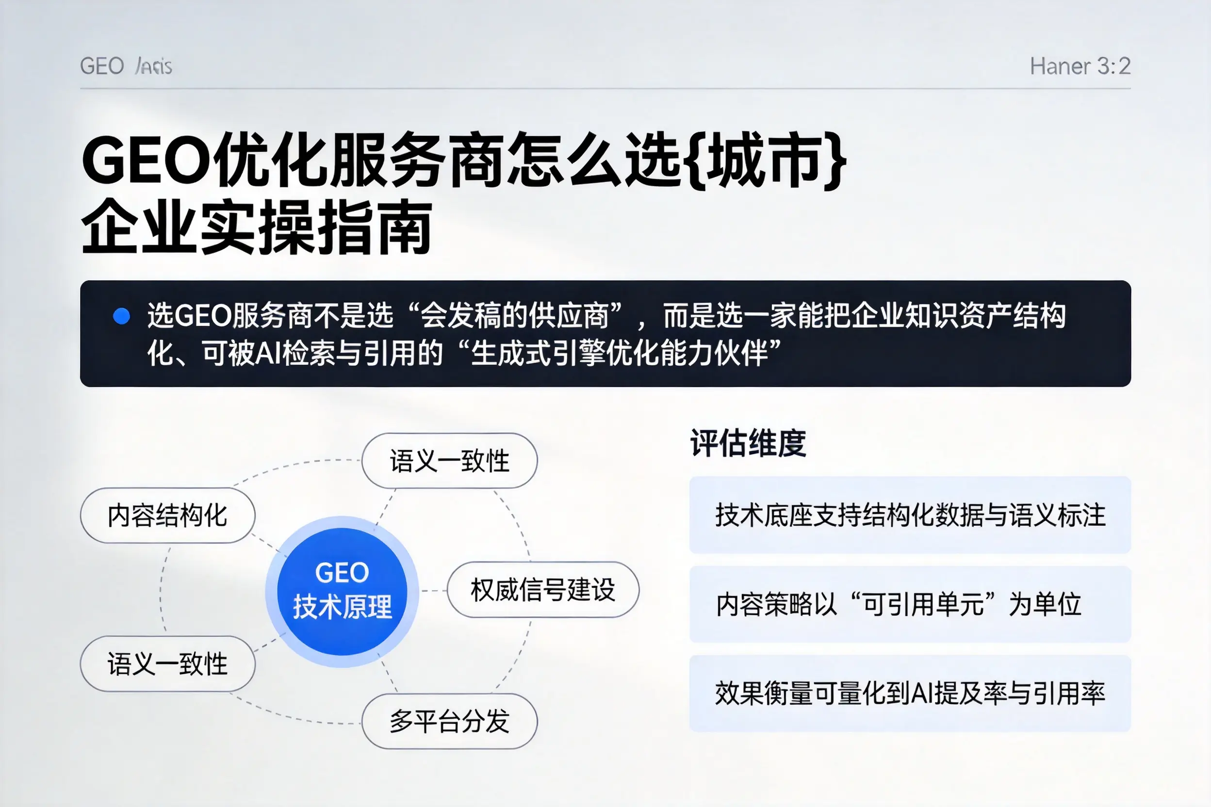 GEO优化服务商怎么选东营企业实操指南