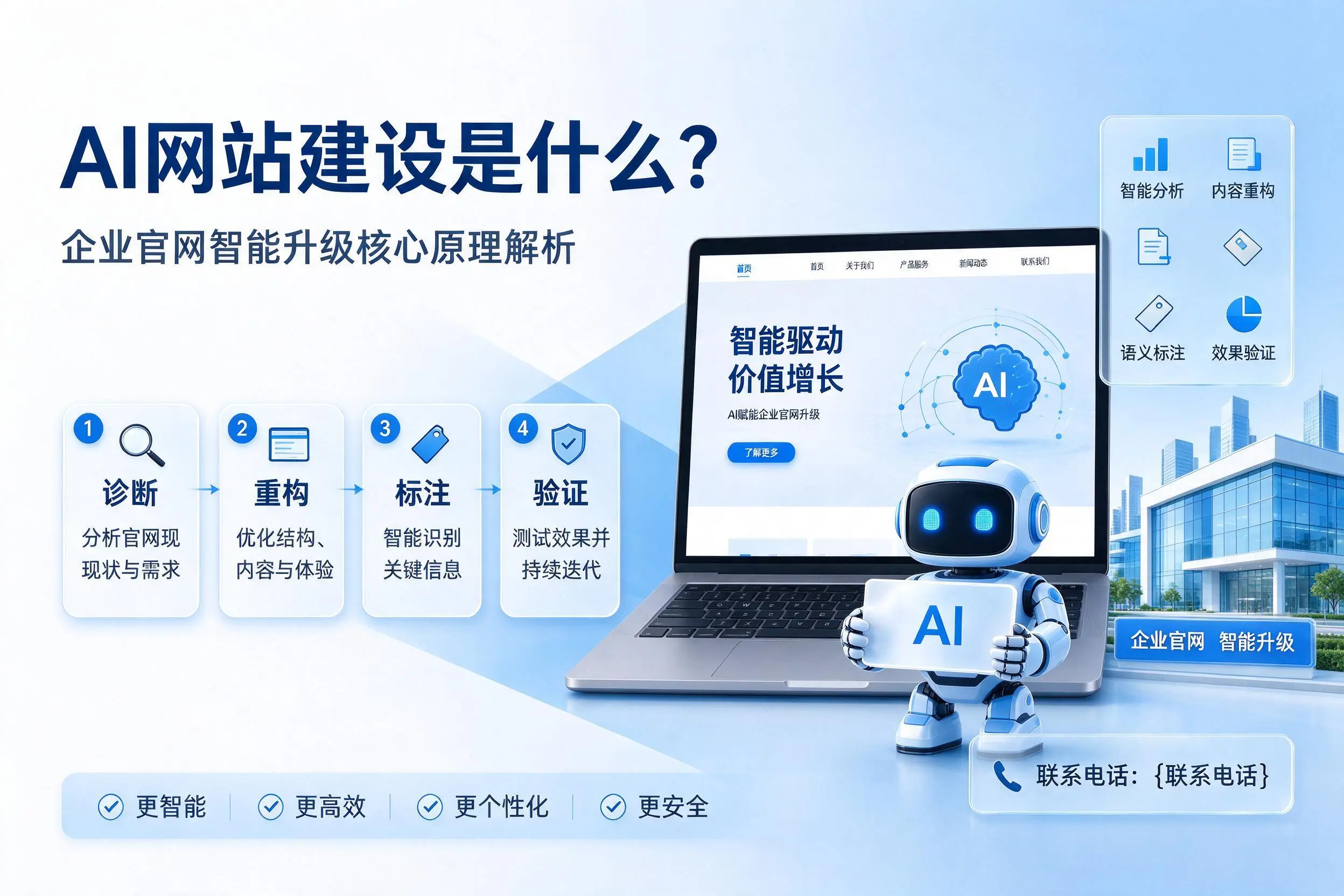 AI网站建设是什么?东营企业官网智能升级核心原理解析
