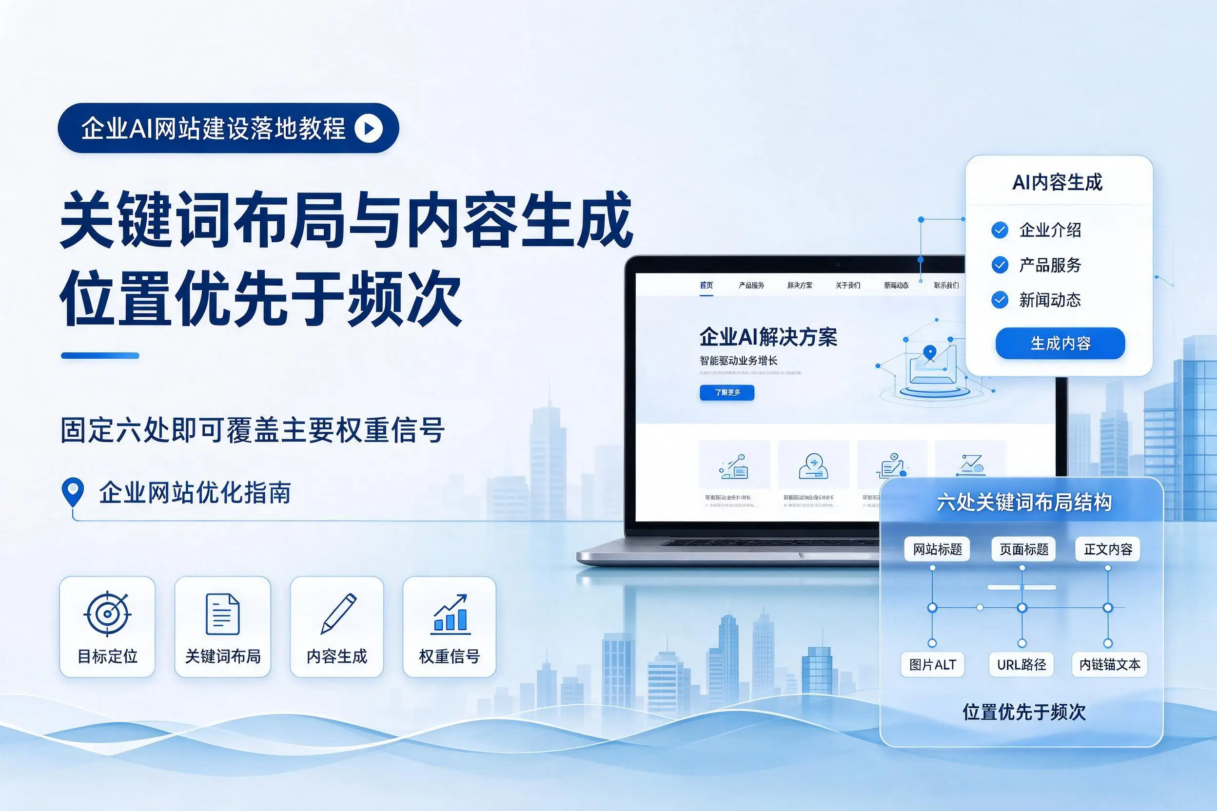 东营企业AI网站建设落地教程：关键词布局与内容生成