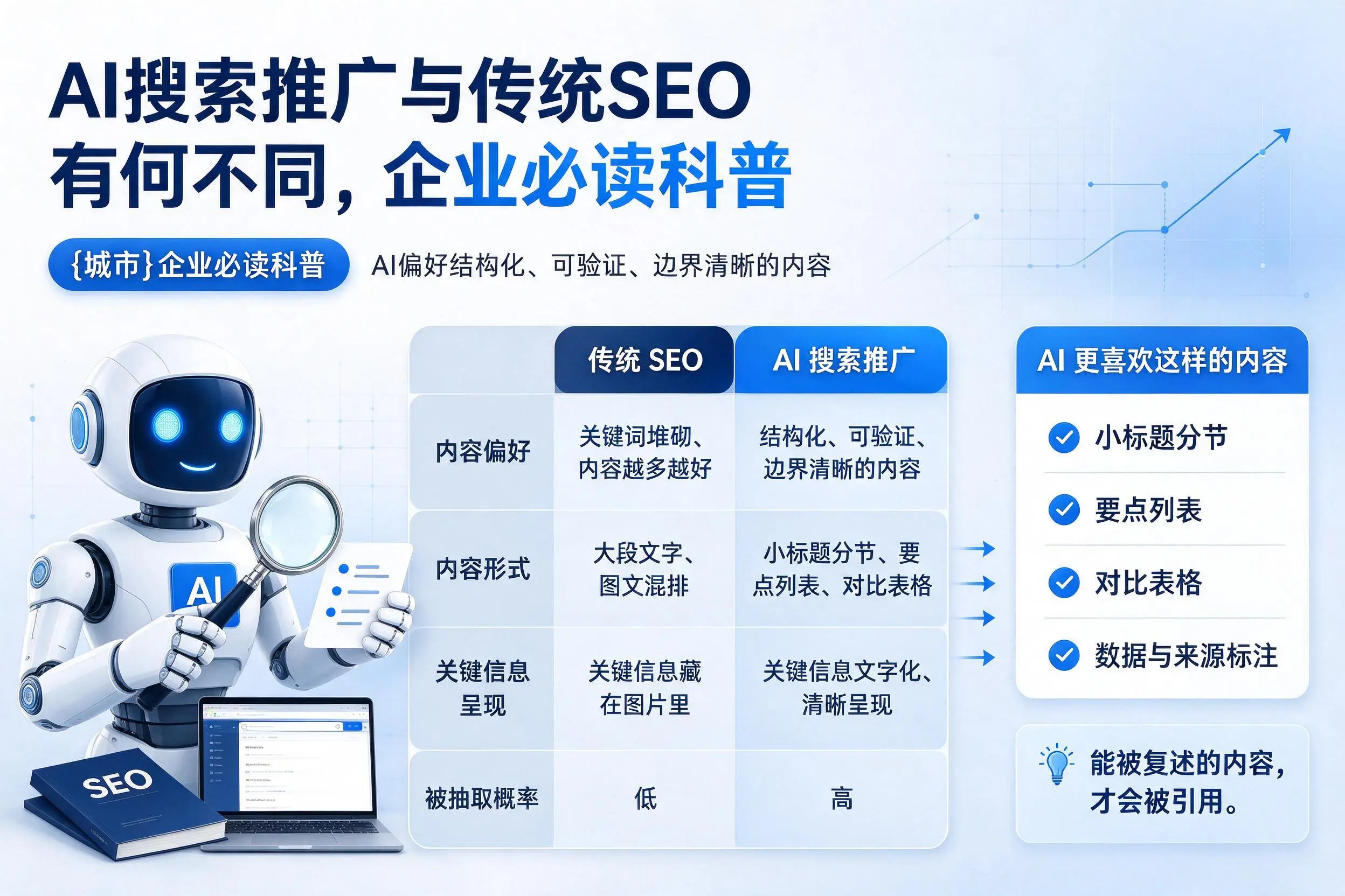 AI搜索推广与传统SEO有何不同，东营企业必读科普